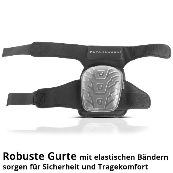 Knieschoner mit Gel-Polster und Stahlwerk Logo