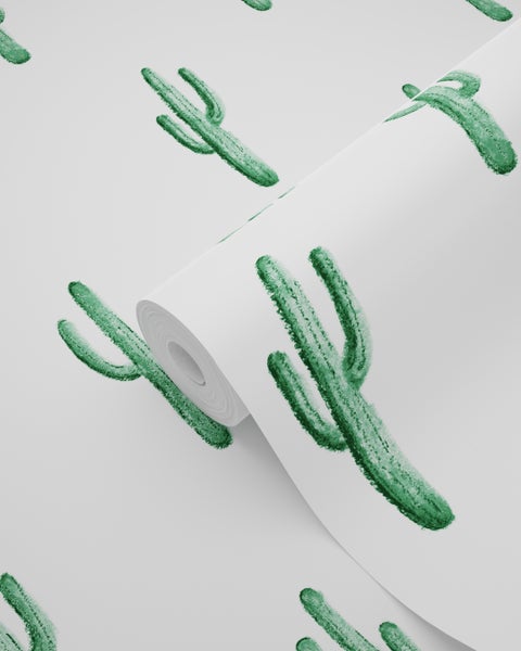 Tapetenrolle mit Kaktusmuster