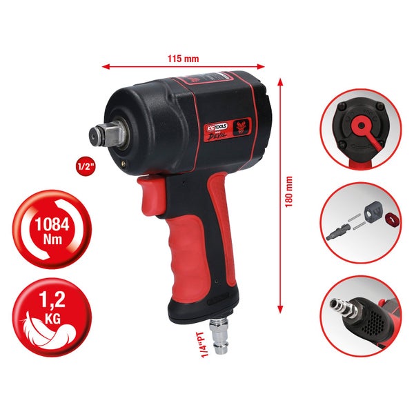 KS Tools Mini Devil Druckluft-Schlagschrauber