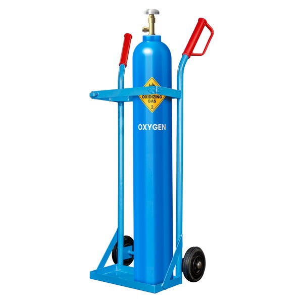 PROREGAL Gasflaschensackkarre für 2x10 Liter Flaschen | Lichtblau | Gasflasche, 10 Liter