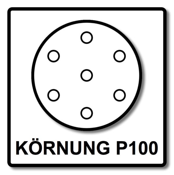 Festool STF D150/48 Schleifscheiben Granat P100 150 mm 400 Stk. ( 4x 575163 ) für RO 150, ES 150, ETS 150, ETS EC 150, LEX 150, WTS 150, HSK-D 150