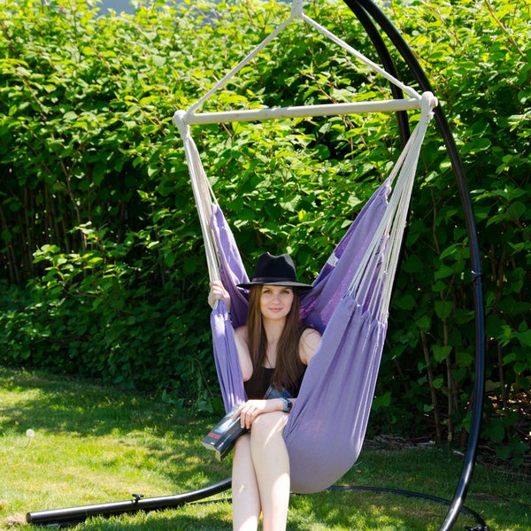 XXL Hängesessel Relaxsessel 185x130cm bis 150kg Fliederfarben