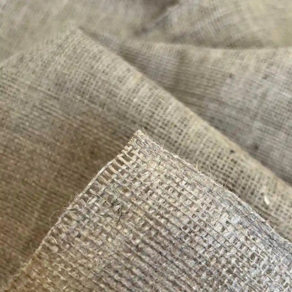 Grobes Jute Gewebe aus Naturfasern als Meterware