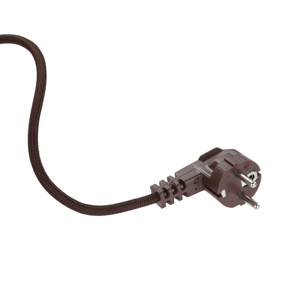 Schukostecker mit Textilkabel