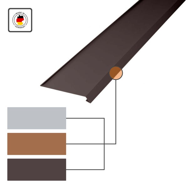 Treppenkantenprofil aus Kunststoff mit verschiedenen Farbausführungen, Hergestellt in Deutschland.