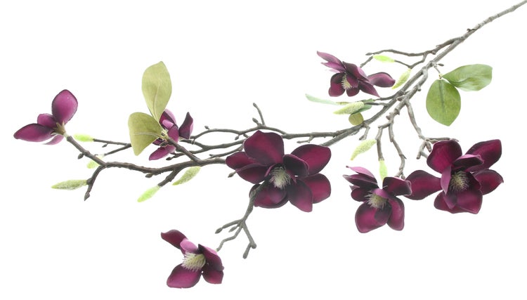 FRANK FLECHTWAREN|Kunstblume Magnolienzweig, Höhe 83 cm, KUNSTSTOFF, METALL