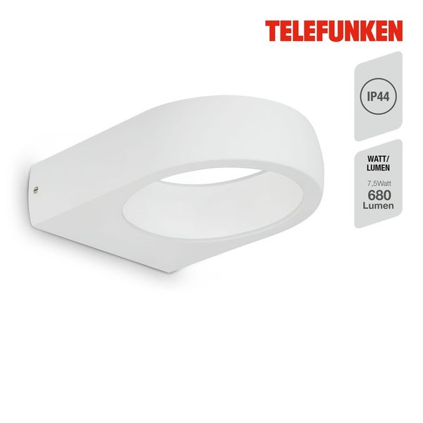 Telefunken PUKA - Wand-& Deckenleuchte - 320206TF - Festverbautes LED Modul - Neutralweiß 4000K - 7,5W - 680 lm - 17,5 x 14,5 x 4,5 cm