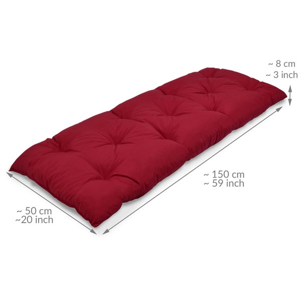 Beautissu Flair BK Bankpolster 150x50x8cm Rot