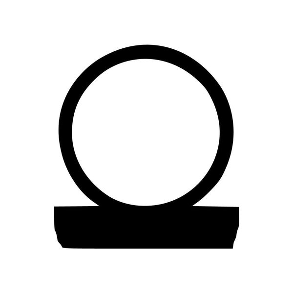 Symbol für Lampenfassung oder Sockeltyp.