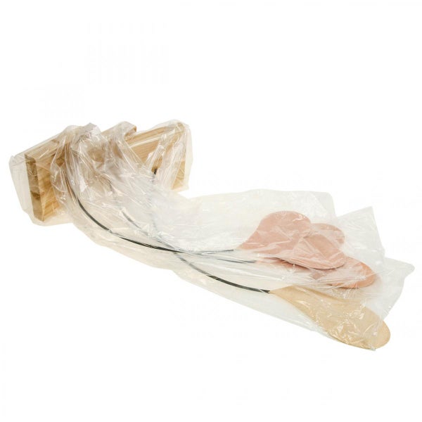 Verpacktes Kaminbesteck mit Halterung