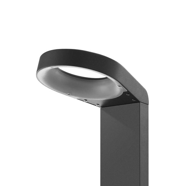 Lucande LED Außenleuchte Jarka (spritzwassergeschützt (Modern) in Alu aus Aluminium (90 flammig, ) - Wegeleuchte Pollerleuchte Wegelampe Sockelleuchte