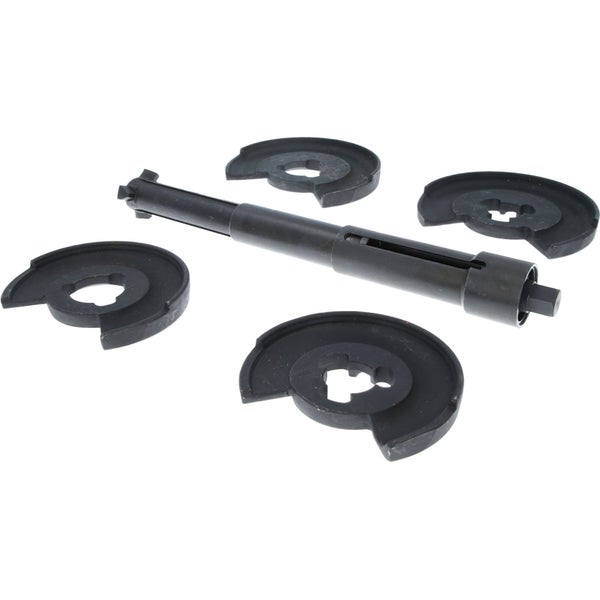 Kurbelwellen-Montagewerkzeug mit vier Einsätzen