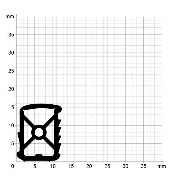 DIWARO. | Stahlzargendichtung SZ001 | schwarz | 5 Meter