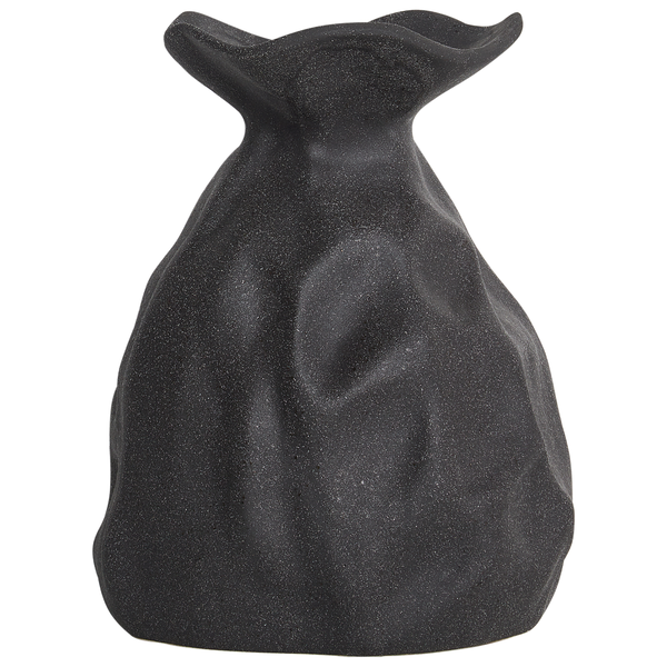 Blumenvase COONTAIL Steinzeug 31 cm Schwarz