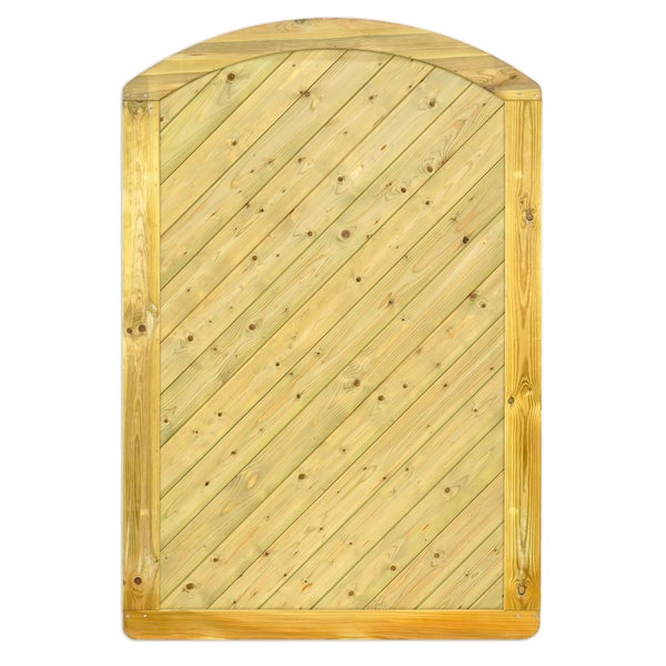 Holz Gartentor mit diagonaler Bretteranordnung