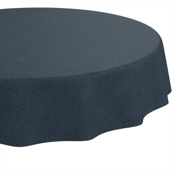 Runde Tischdecke aus Stoff mit strukturierter Oberfläche