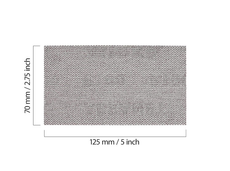 Mirka Abranet Netzschleifstreifen 70mm x 125mm Klett / Mix-Pack 1 von jeder Körnung 80, 100, 120, 150, 180, 220, 320, 400, 600 /  9 Stk / zum Schleifen von Holz, Spachtel, Lack, Kunststoff
