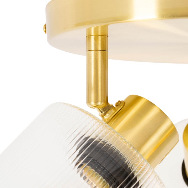 Deckenleuchte mit transparentem Lampenschirm