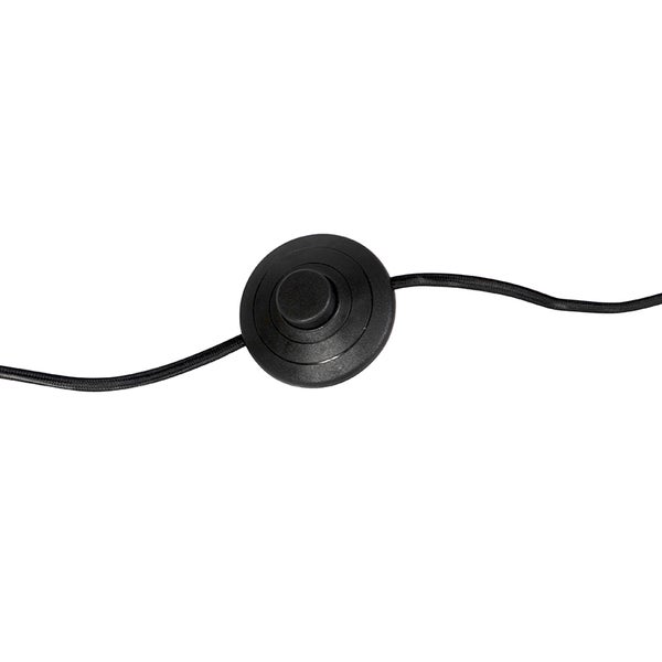 Runder Fußschalter zur Bedienung von Leuchten mit integriertem Kabel