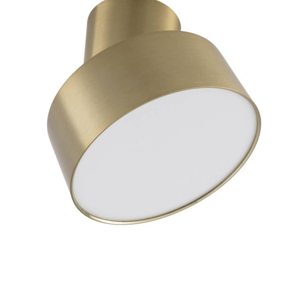 ,schwenkbar (Modern) in Gold / Messing aus Aluminium (1 flammig, ) - Deckenleuchte Wandleuchte Strahler Spot Lampe Wohnzimmerleuchte