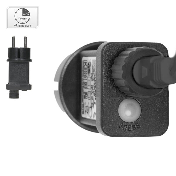 ECD Germany LED Weihnachtskranz Ø50cm mit 720 warmweißen Micro LEDs & Timer, IP44 Wasserdicht Innen/Außen, 3D Metallkranz LED Beleuchtung, Hängekranz Lichterkranz Leuchtkranz Türkranz Weihnachtsdeko