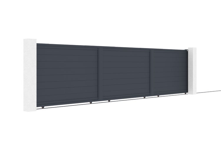 Schiebetor 6m EIGER H.140cm Aluminium + RANGER C300 Motorisierung