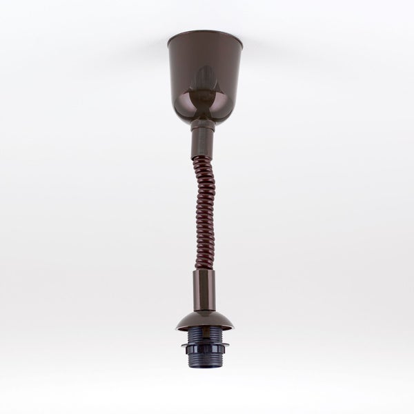 Zugpendel mit E27-Fassung, Rolly ausziehbar 40–120 cm Braun