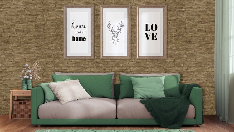Homestar Wandpaneel Rustic Wood, 50 x40 cm, Set 5 Stück
