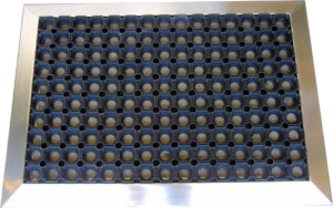 Fußmatte mit Rahmen aus Edelstahl - 50 x 70 cm