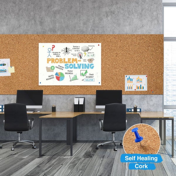 FLOORDIREKT Rollenkork - Naturprodukt - Universal einsetzbar - Rollenware - 3 mm Stärke - 100 x 1000 cm