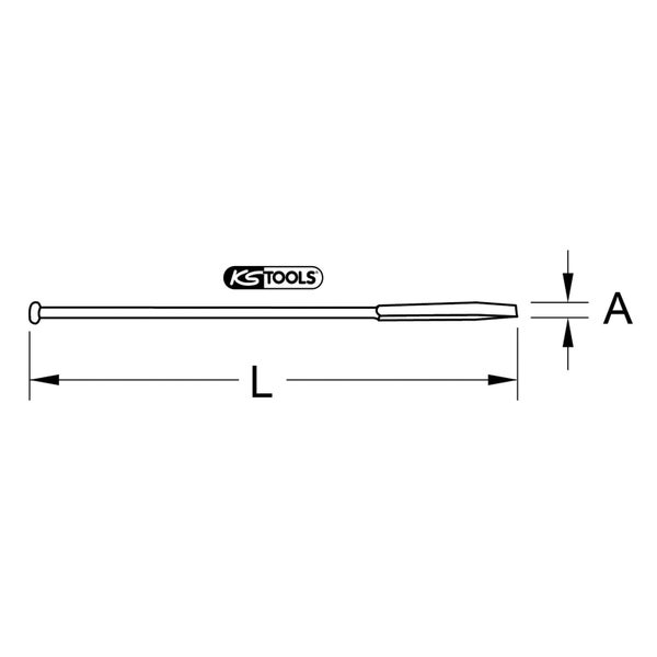 KS TOOLS Pflasterbrechstange Hamburger Modell 1250 mm - 156.0577