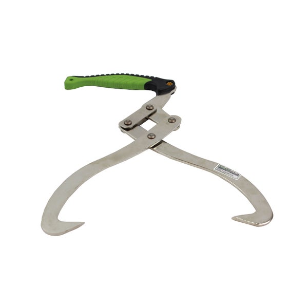 Forstgreifer aus Metall zum Bewegen von Baumstämmen mit ergonomischem Griff.