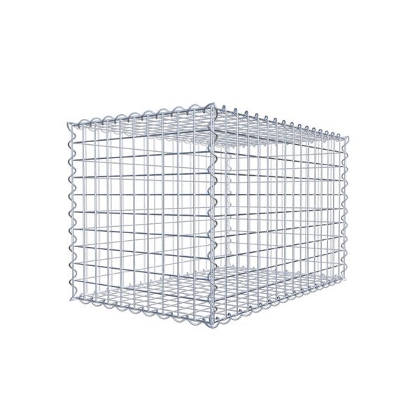Gabione 80 cm x 50 cm x 50 cm (L x H x T), Maschenweite 5 cm x 5 cm, Spirale
