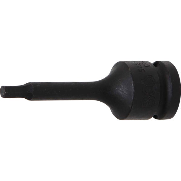 BGS Kraft-Bit-Einsatz Antrieb Innenvierkant 12,5 mm (1/2) Innensechskant 5 mm - 5481-M5