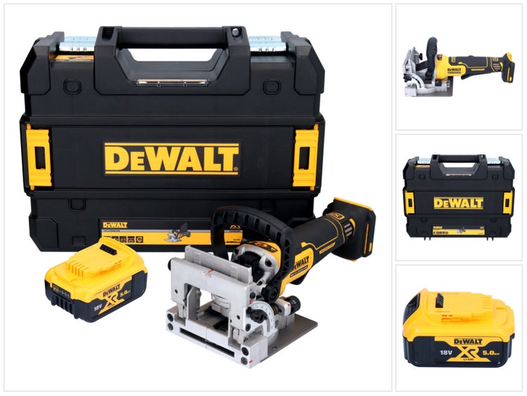 DeWalt Akku Flachdübelfräse im Koffer mit 18 Volt Lithium Ionen Akku