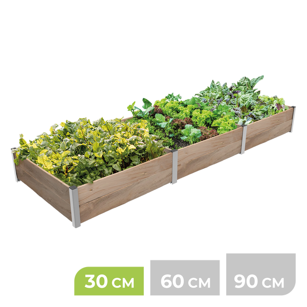 3m² Hochbeet ErnteMAXX in Rechteckform 30 cm