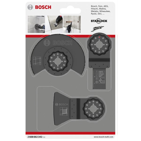 Bosch Multitool Zubehör Set mit Starlock Aufnahme