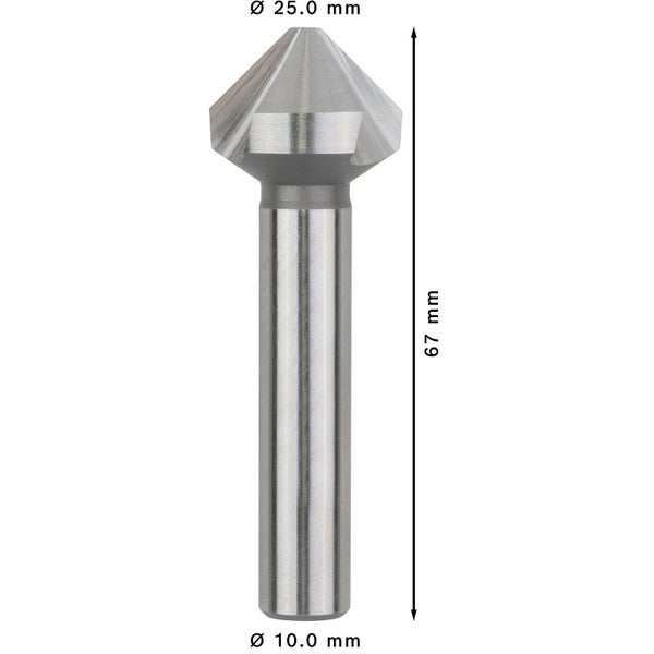 Bosch PRO Soft Metal HSS Kegelsenker 25 x 67 mm M12 - 2608597510