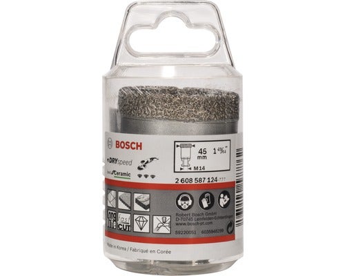 Bosch Fliesenlochsaege mit 45 Millimeter Durchmesser in Verpackung