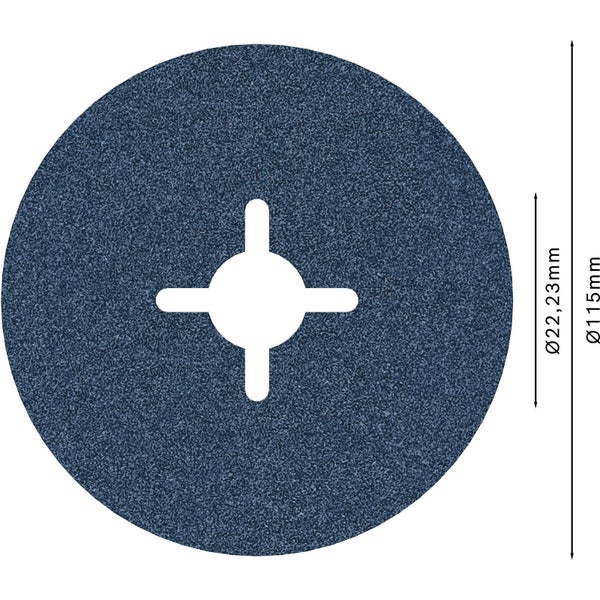 Bosch PRO R574 Fiberscheibe 115 mm G120 - 2608606730