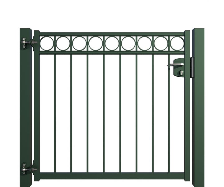 Gartentor mit kreisförmigem Design