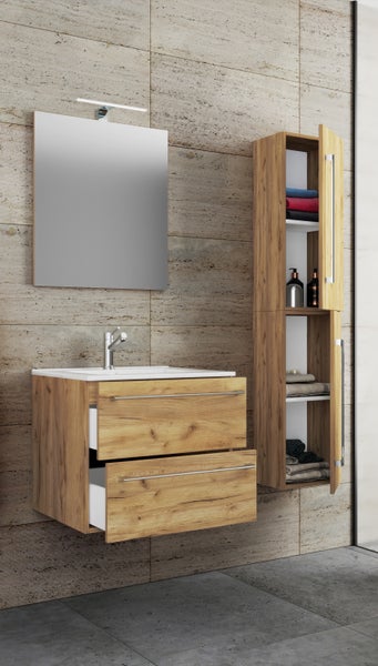 4-tlg. Waschplatz Waschtisch Badinos Schublade SP