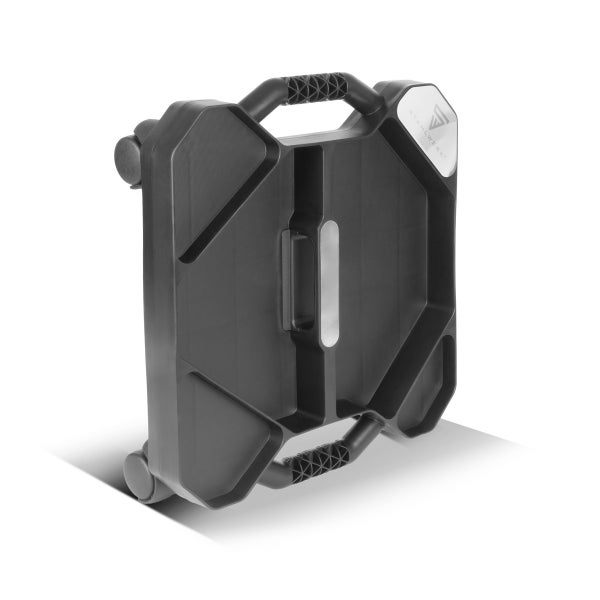 Tragbarer Werkzeugkoffer mit Griffen und Rädern