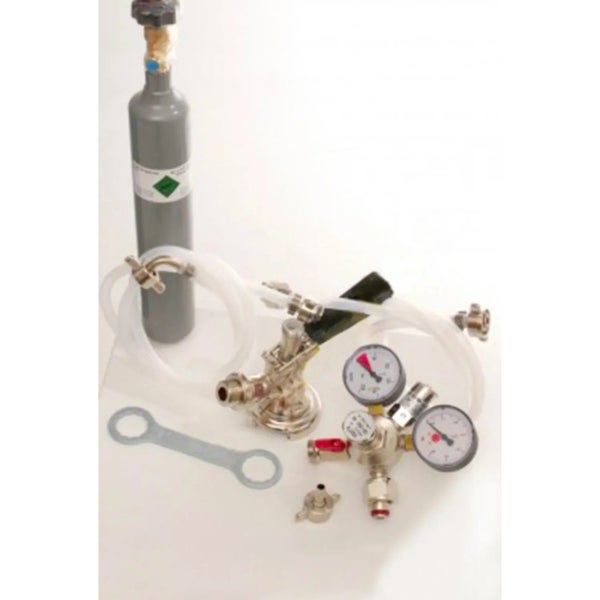 Bierzapfanlage Zubehör Set mit CO2 Flasche Druckminderer Schlauch und Zapfkopf