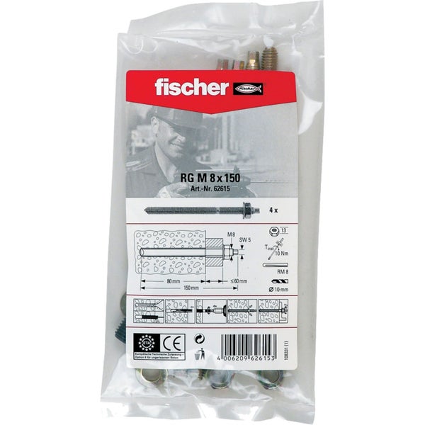 Fischer RG M 8 x 150 Ankerbolzen Verpackung