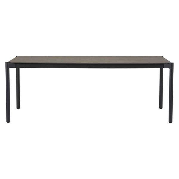Bo Gartentisch 104x204cm schwarz,grau,Stein dekor. 205 X 104 X 75 cm