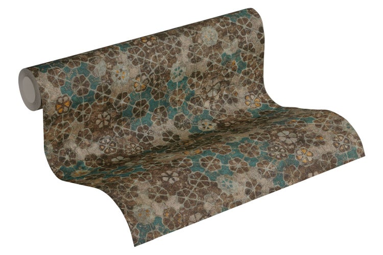 Gummimatte mit Noppenstruktur auf einer Rolle.