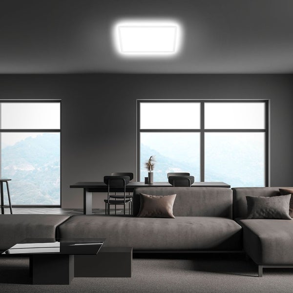 LED Deckenleuchte - 22W, 3000 lm, On/Off, Backlighteffekt, neutralweiß, IP20, weiß