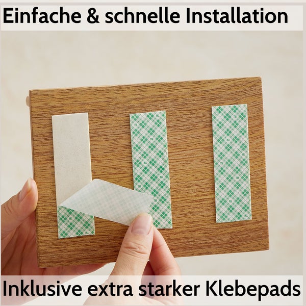 DEKAZIA® Klopapierhalter mit Ablage Mango | Toilettenpapierhalter Holz Klopapierhalter Holz Klorollenhalter Holz Klopapierhalter Bambus WC Rollenhalter Holz WC Papier Halterung Holz ohne Bohren Wand