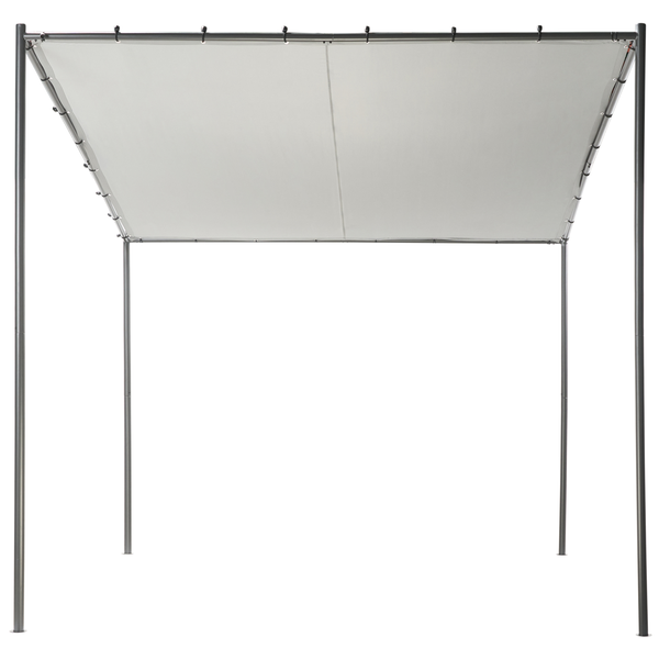 Pavillon VIMINO Metall 282 cm 294 cm Grau